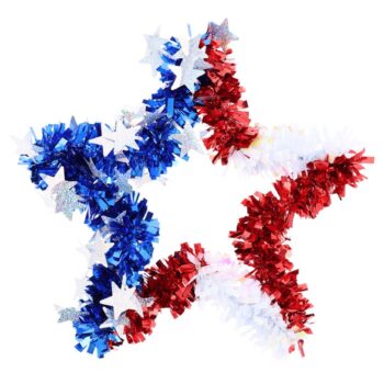 WAY TO CELEBRATE! Tinsel Star Wreath