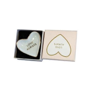 Fringe Porcelain Heart Tray